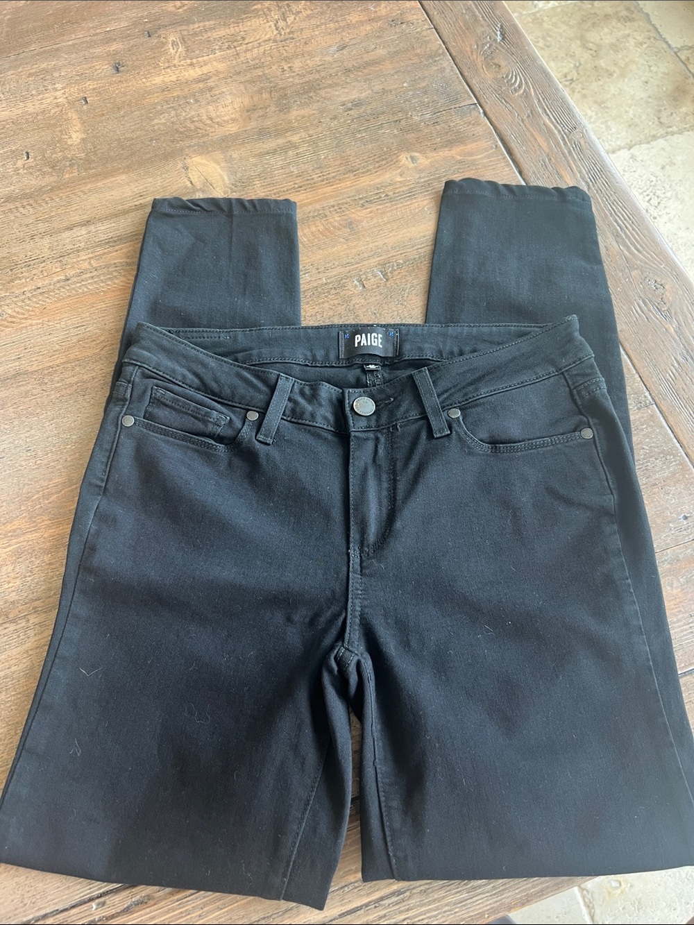 PAIGE Black Skinny Jeans - Women's Stretch Denim